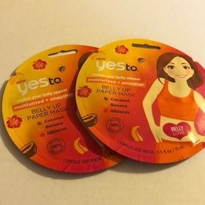 YesTo Belly Up Paper Mask SET OF 2